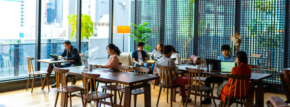 Espacios de coworking: Colores para decorarlos.